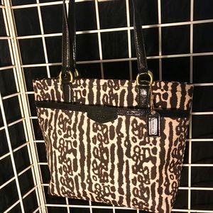 Authentic Coach Leopard Print Tote