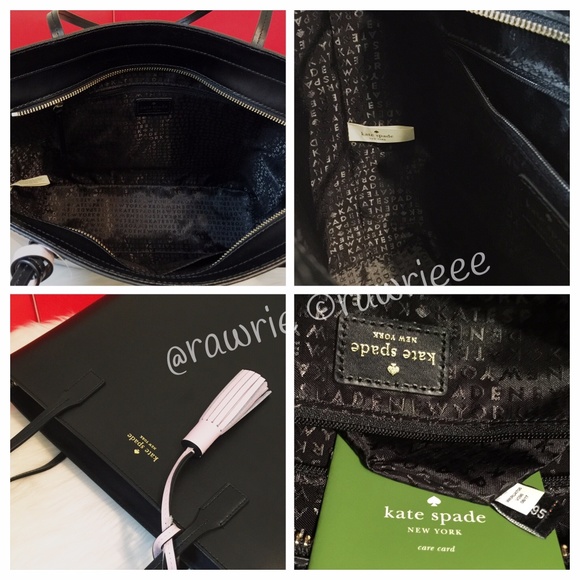 New Kate Spade leather tassel tote & wallet set - Picture 5 of 8