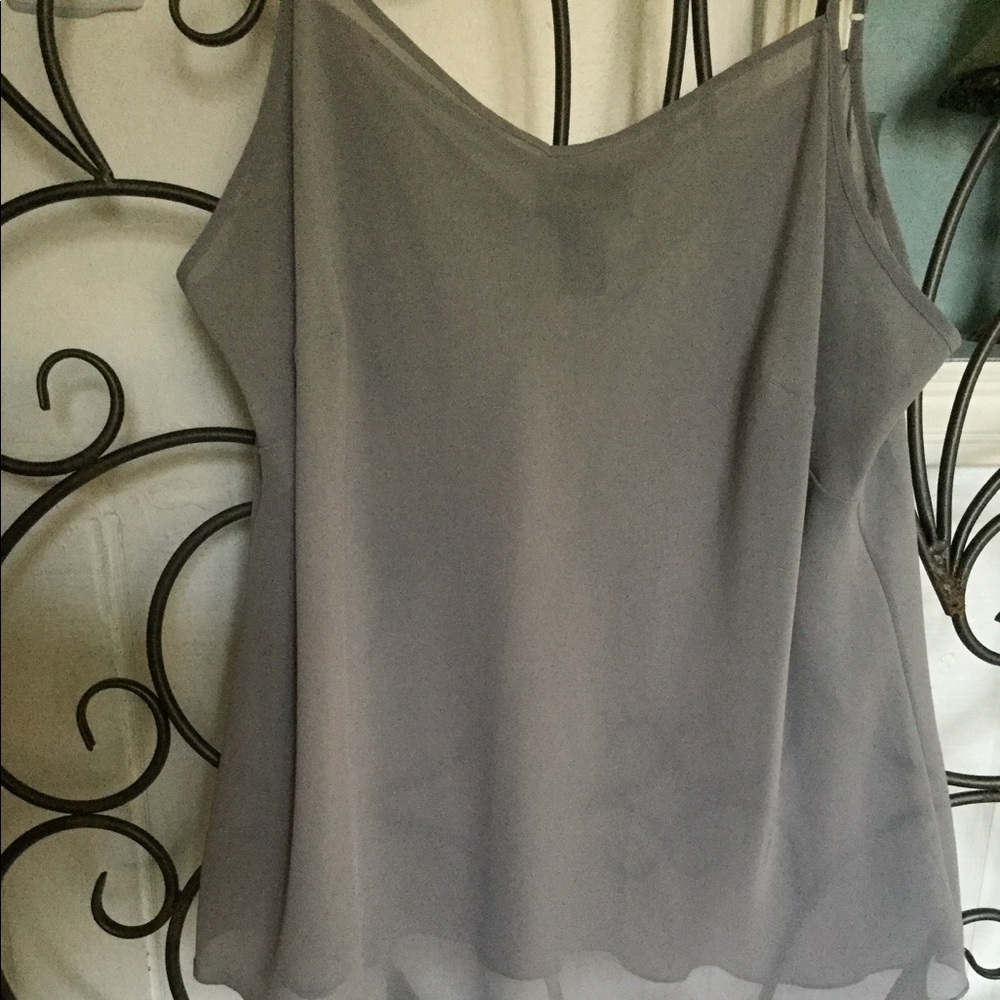 SILKY GRAY CAMI