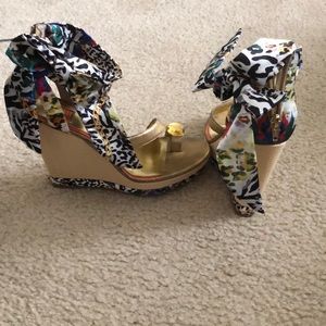 Cute Cheetah Wedges