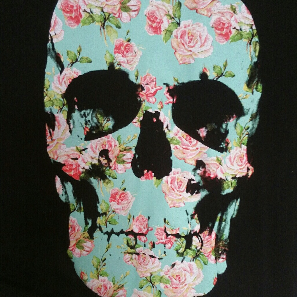 Floral Skull Tshirt by Empyre