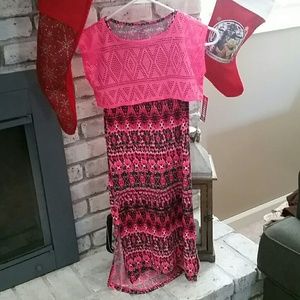 NWt Pink and black dress