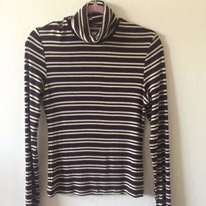 American Apparel Striped Turtleneck