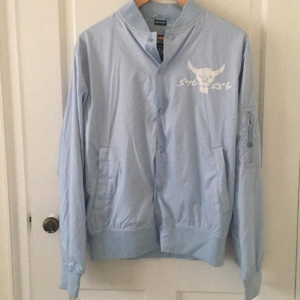 Stussy jacket light blue rare
