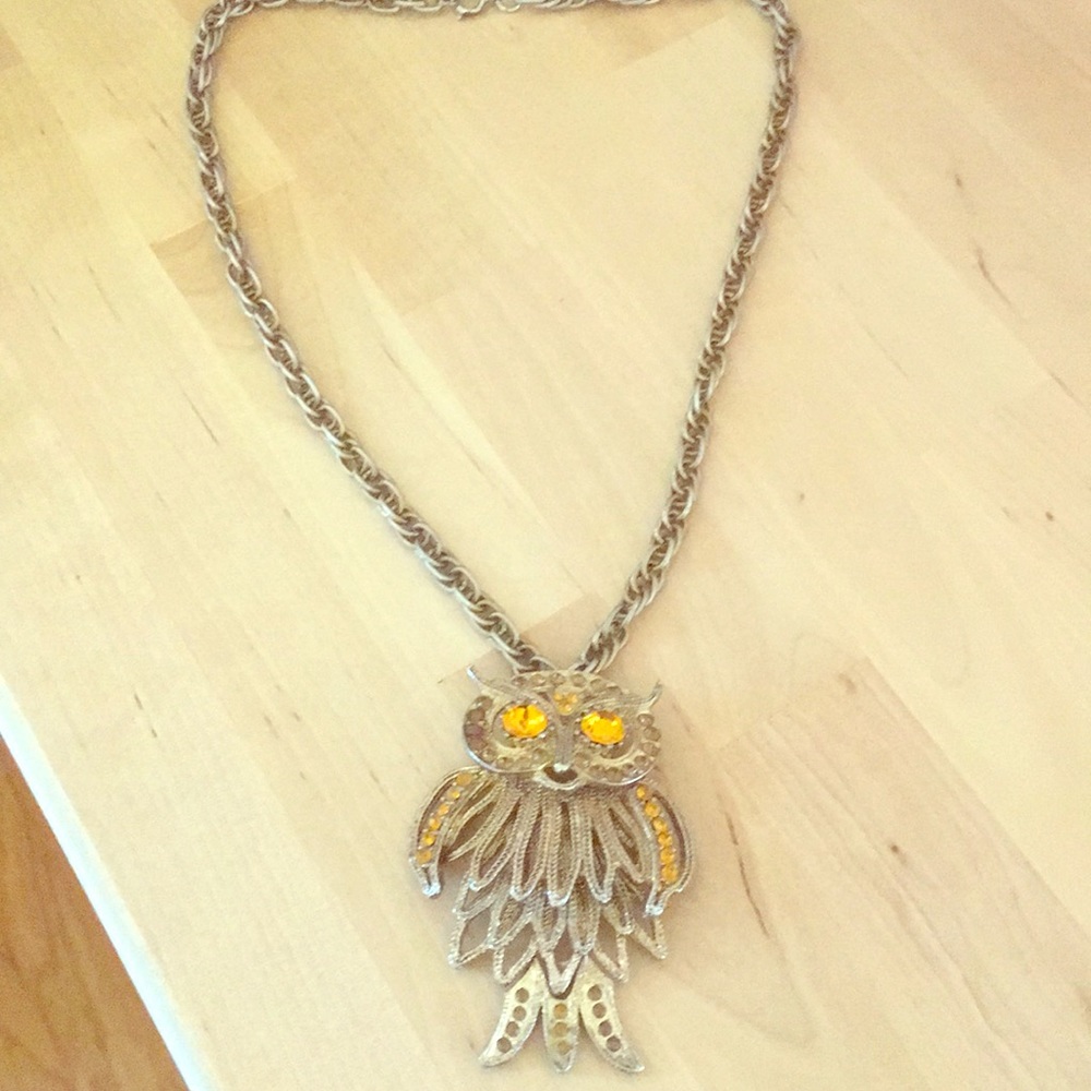 Vintage Owl Necklace