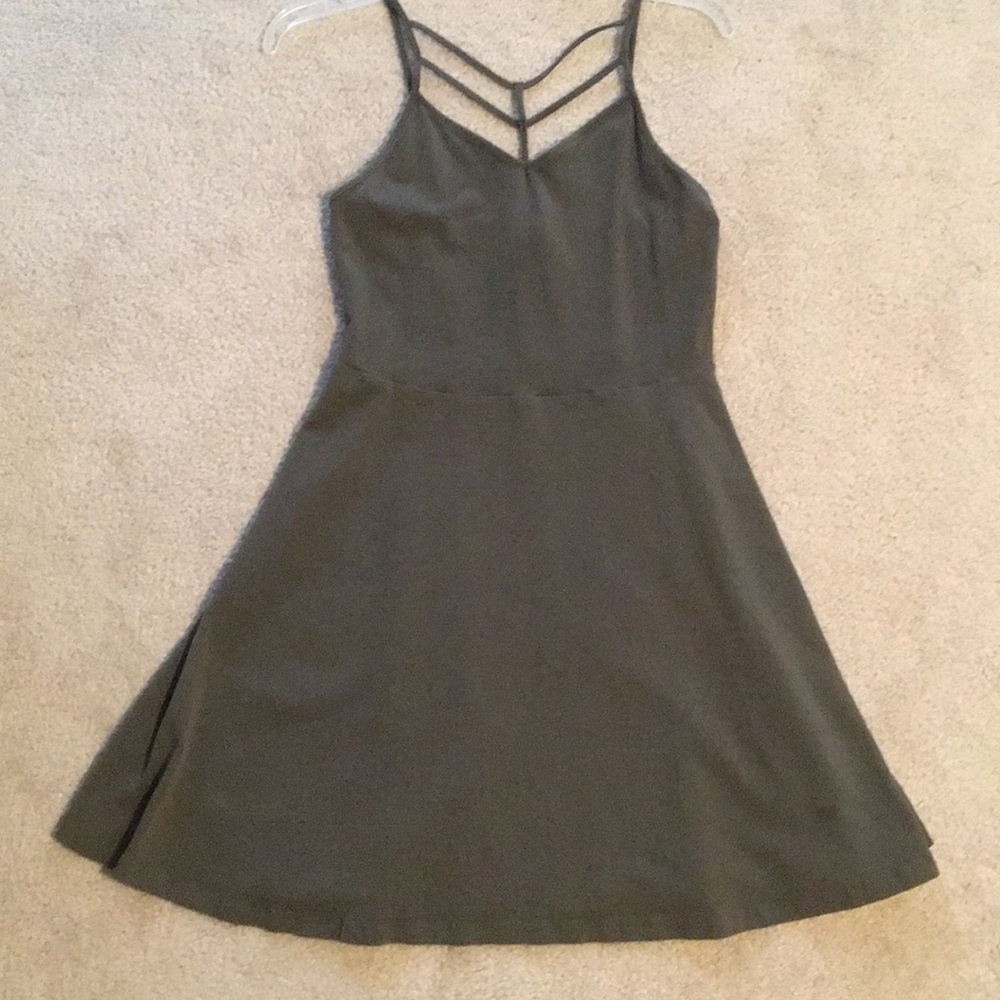 Dark green night out dress