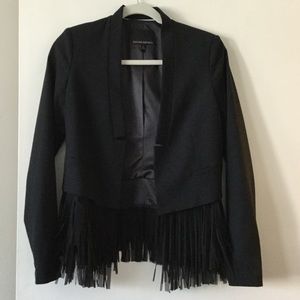 Banana Republic fringe blazer 🖤