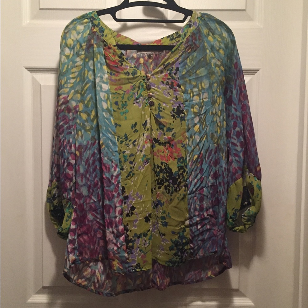 3/4 length blouse