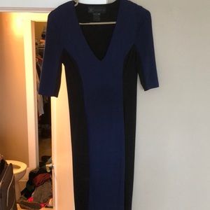 Navy and Black Kardashian Dress