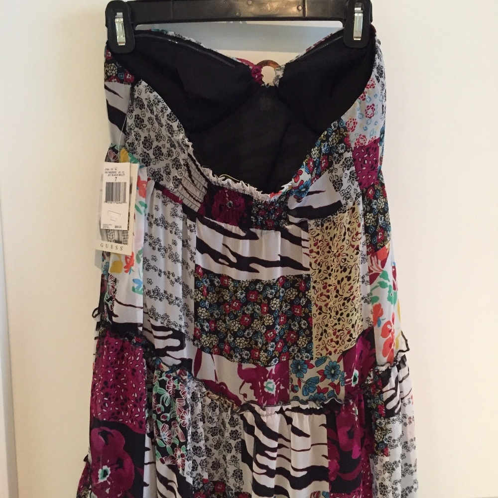 NWT Guess patterned fun flirty dress Sz 7 - Picture 3 of 6