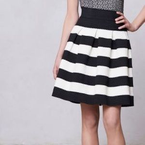 Anthropologie Girls From Savoy Striped Skirt