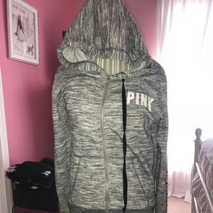 Gray “Pink / VS “ Hoodie