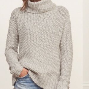Oatmeal Turtleneck Sweater