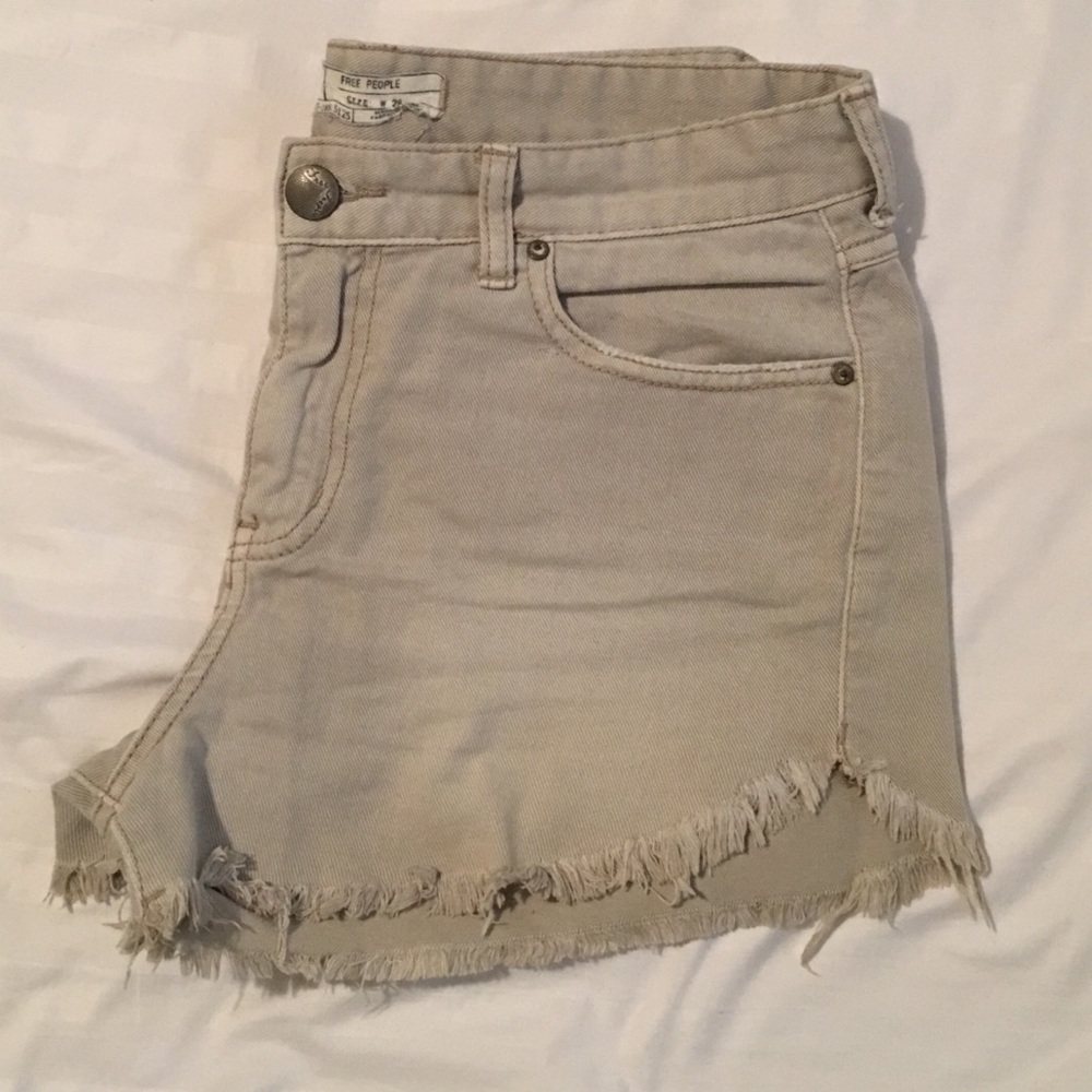 Free People khaki shorts
