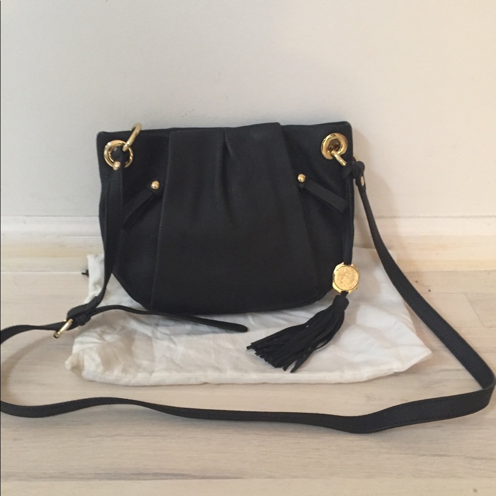 NWT!! Vince Camuto Black Leather Crossbody Bag