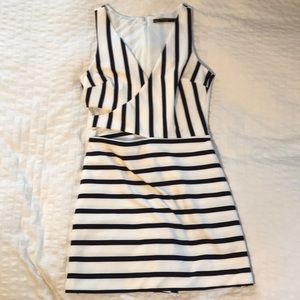 Zara Striped Romper Dress