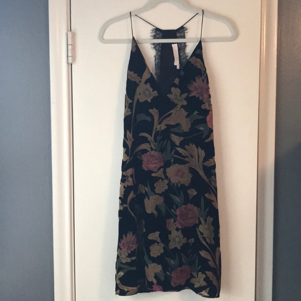 ASTR The Label floral velvet dress