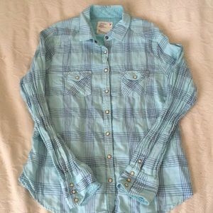 Lined American Eagle button down.