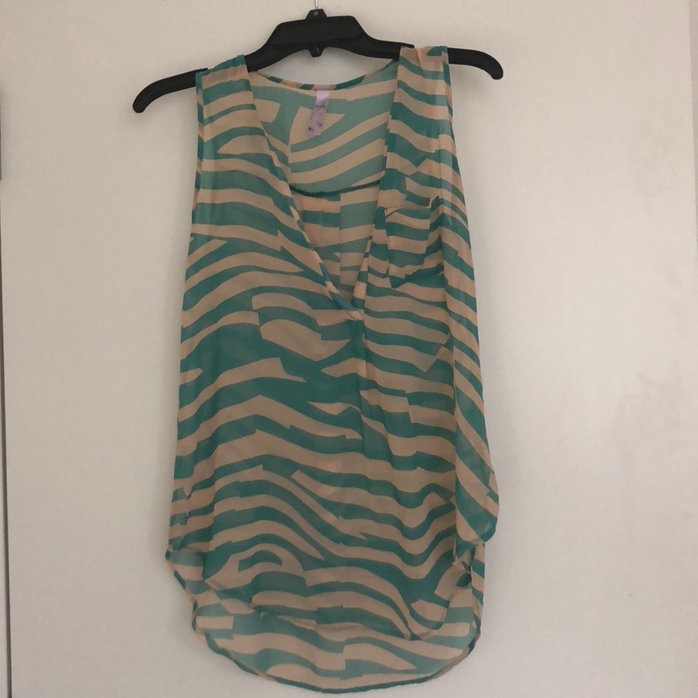 Sheer patterned blouse