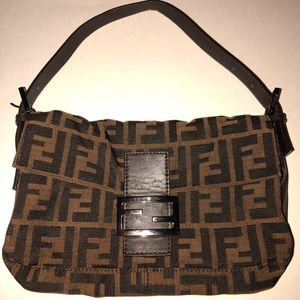 Vintage Fendi “zucca baguette” handbag