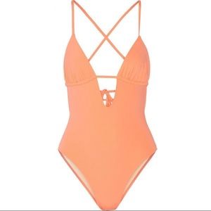 TART Swim Hera Crisscross One Piece Suit PEACH M