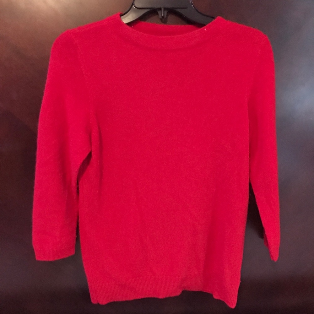 NWOT Pure deep red Cashmere Sweater