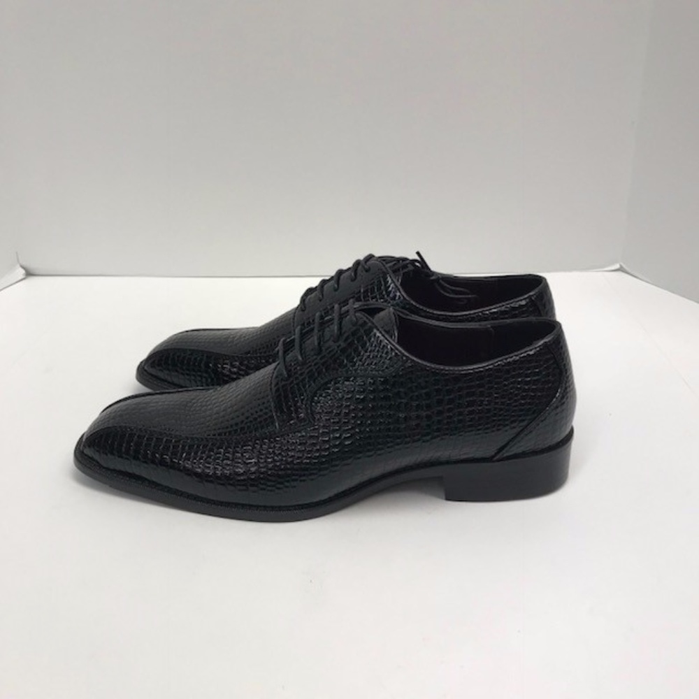Bolano Men's Black Dress Shoes Oxfords Bike Track Size 9.5 - Picture 3 of 5