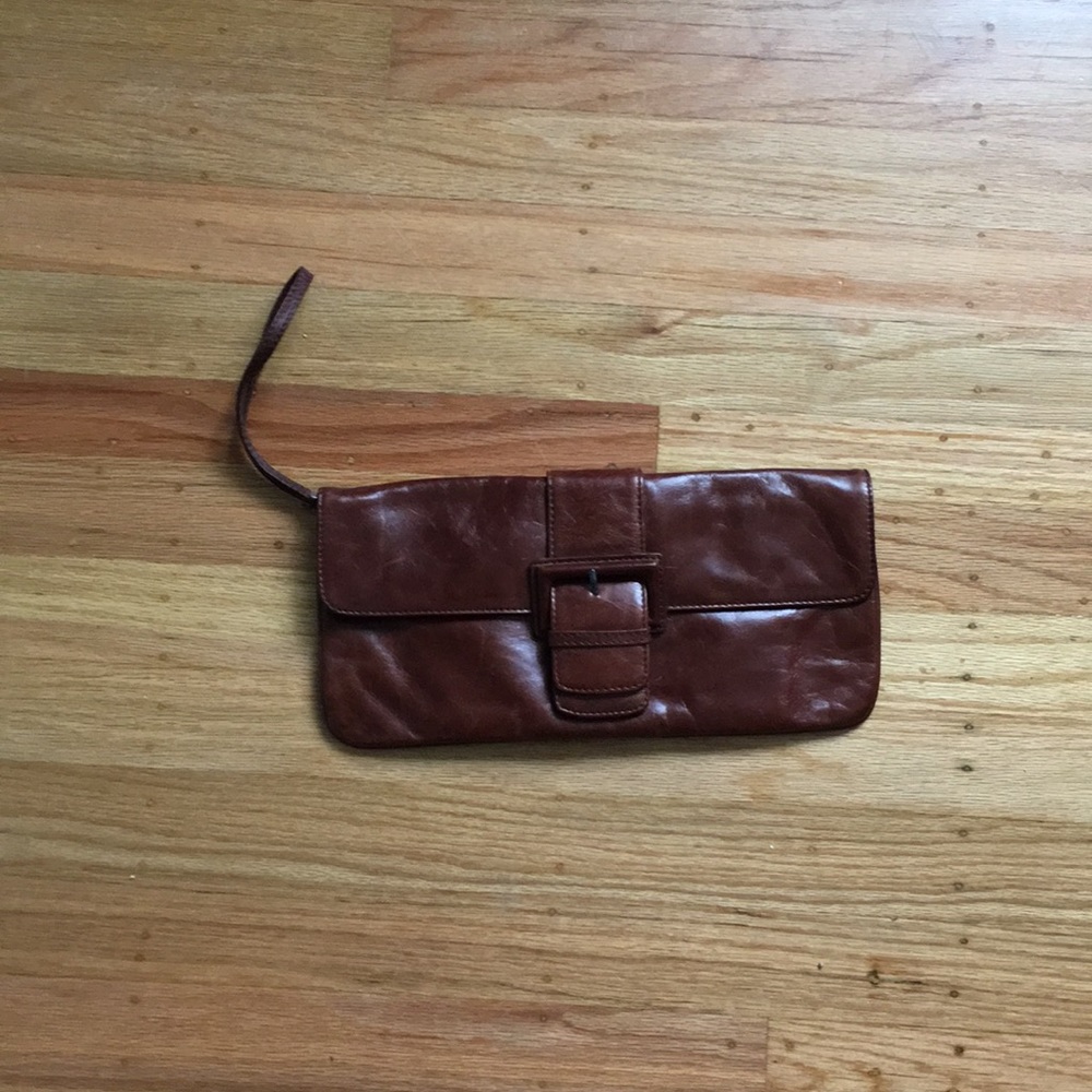 Authentic leather hobo wrist bag!