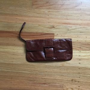 Authentic leather hobo wrist bag!