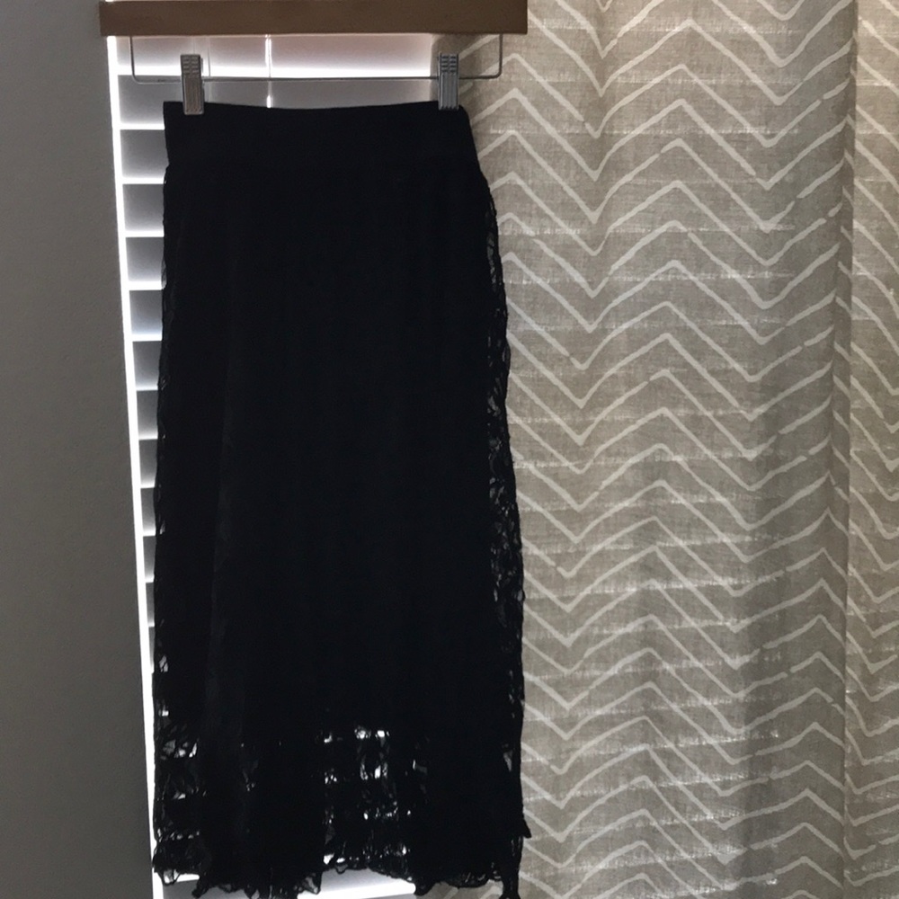 Black lace lularoe skirt