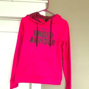 Neon Pink Under Armour Hoodie