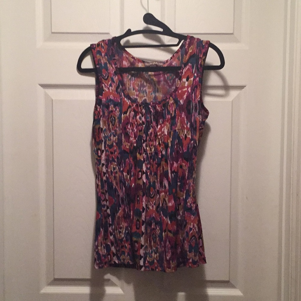 Multicolored dressy blouse