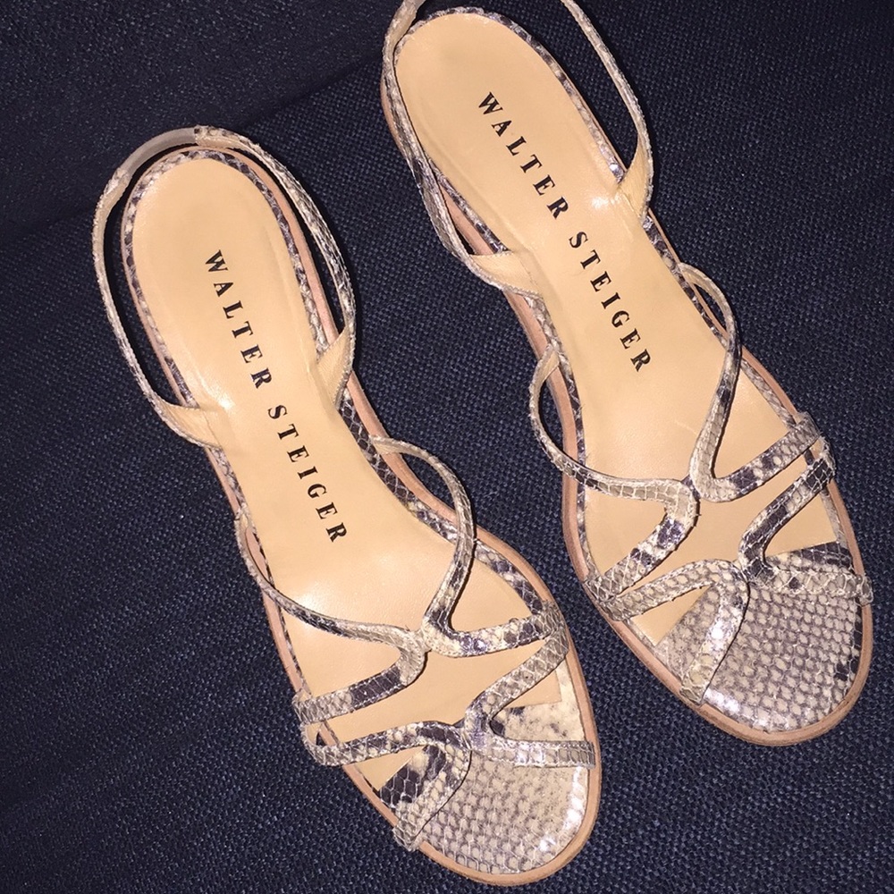 Walter Steiger Snake Skin Wedges