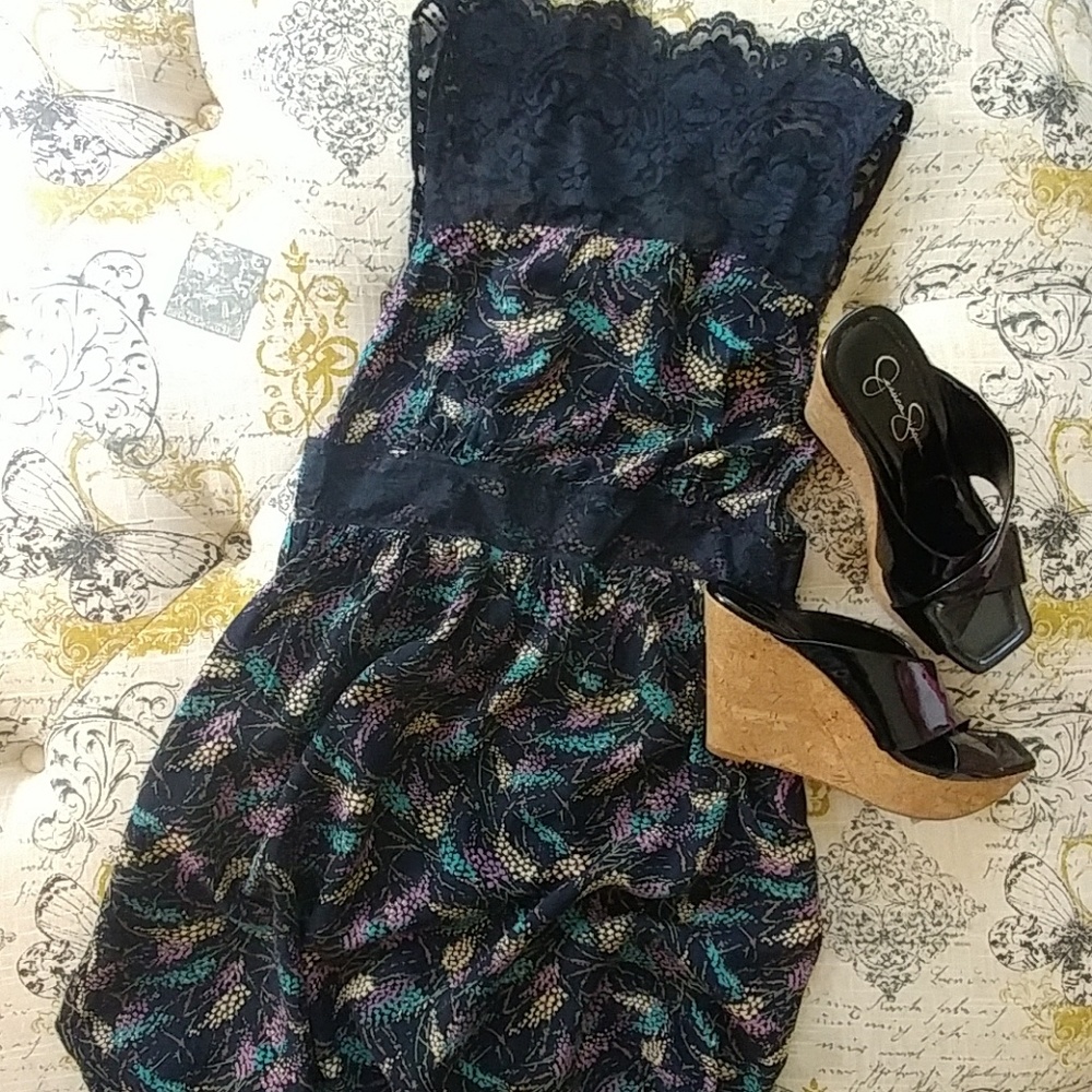 Free people lace top dress