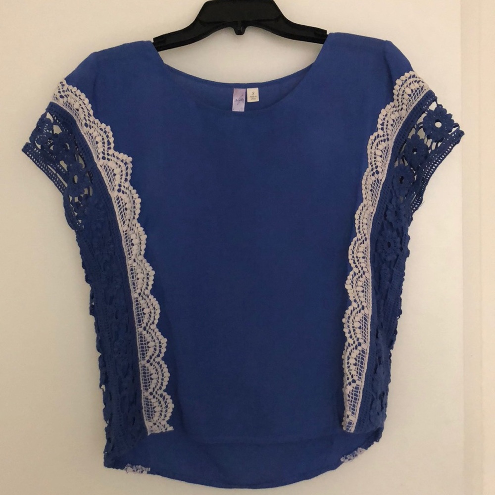 Indigo blue blouse