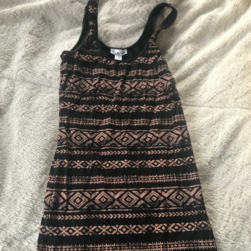 Aztec print long cami