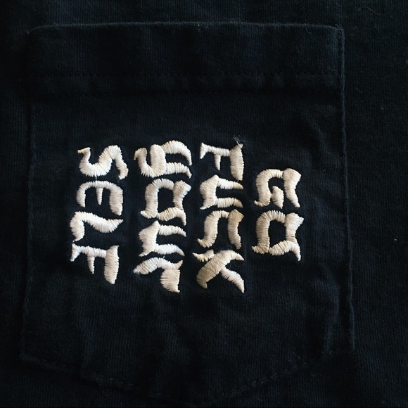 Supreme Large "Go Fuck Your Self" Tee in Navy Blue - Picture 4 of 4