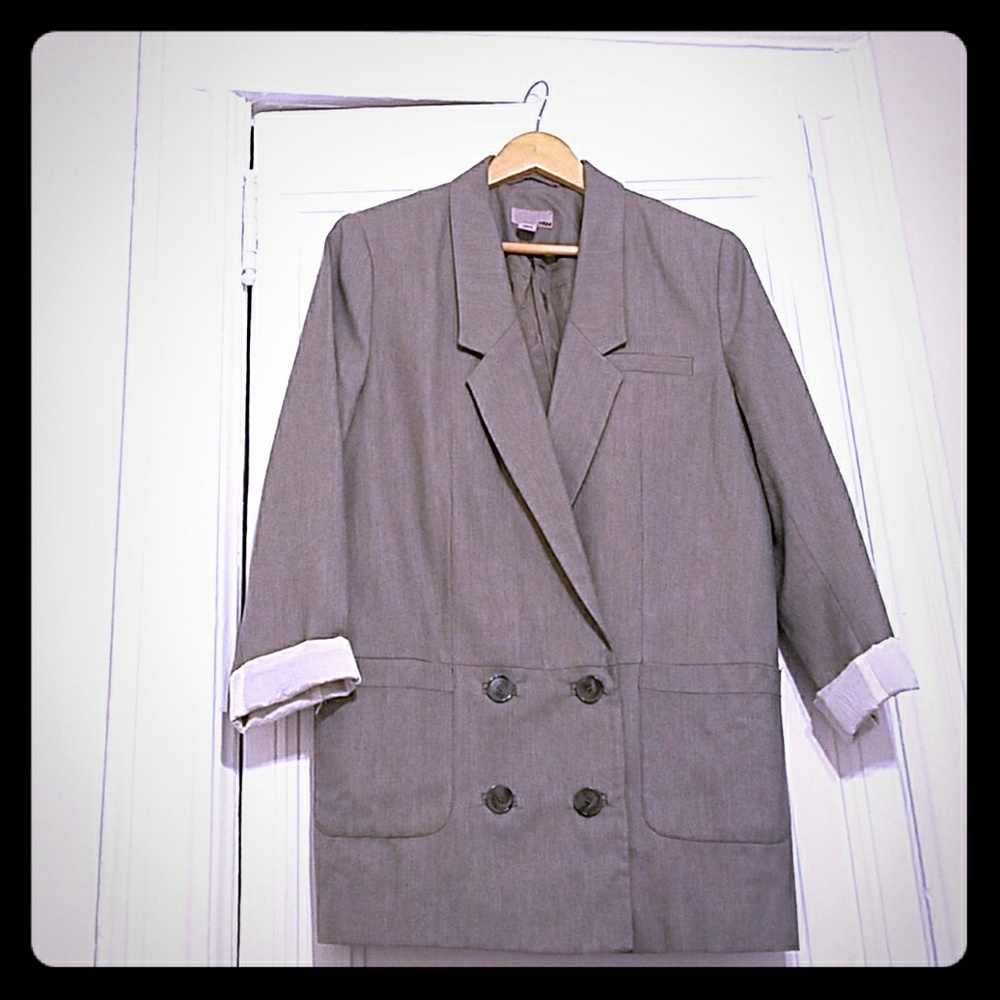 Oversized 4 buttons blazer