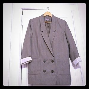 Oversized 4 buttons blazer