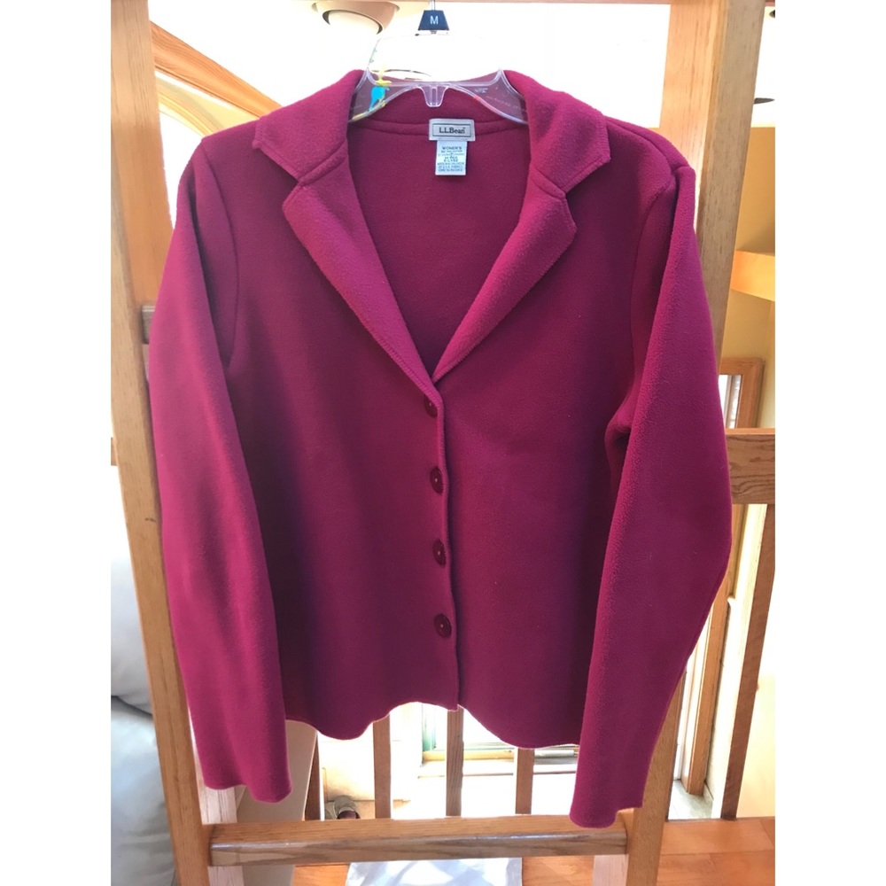 L.L Bean fleece button up