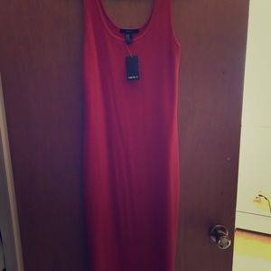 Orange Lightweight Sweater Dress