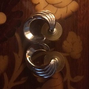 Vintage Napier Silver Earrings