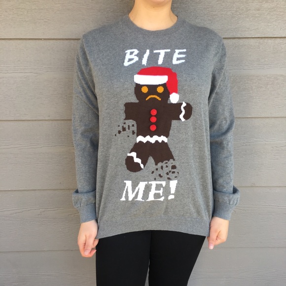 bite me ugly christmas sweater
