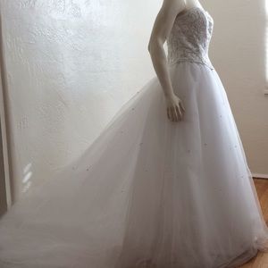 Bridal Originals beaded strapless full tulle