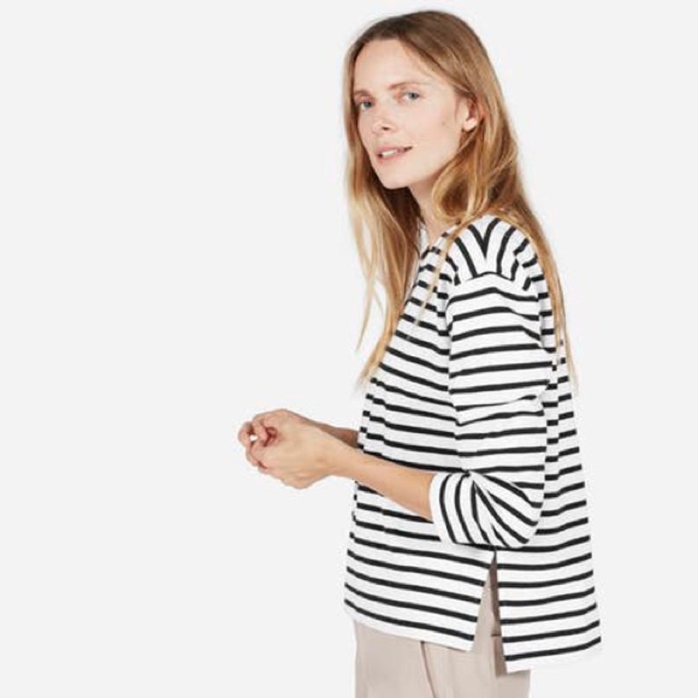 Everlane Boxy Striped Tee