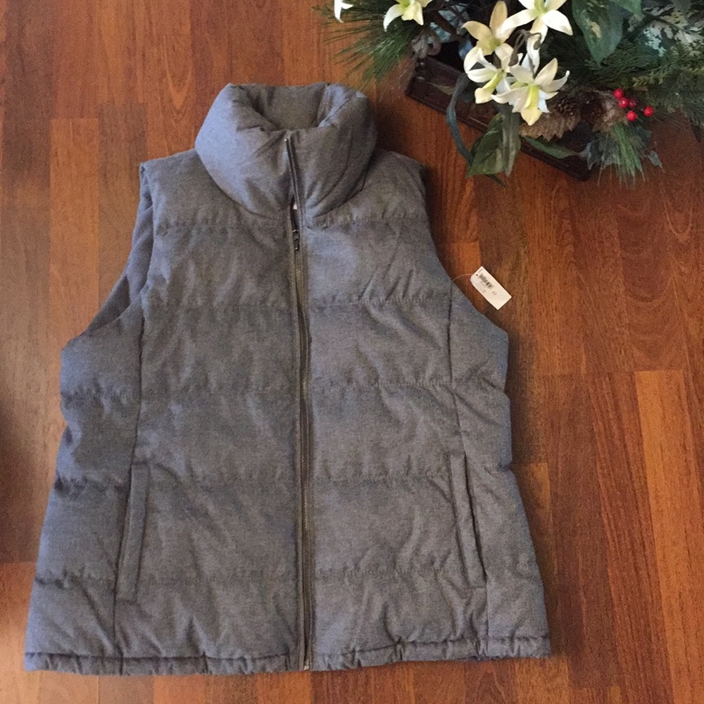 Grey Puffy Vest