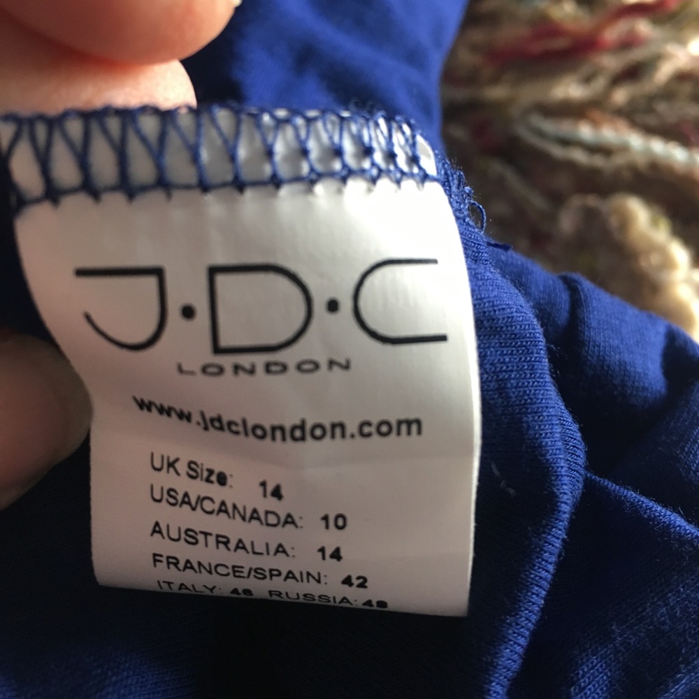 NWT deep blue fitted dress - Picture 2 of 6