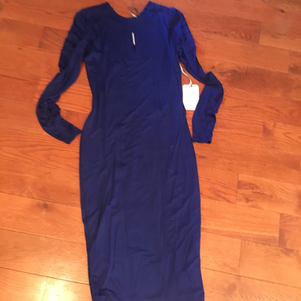 NWT deep blue fitted dress - Picture 6 of 6