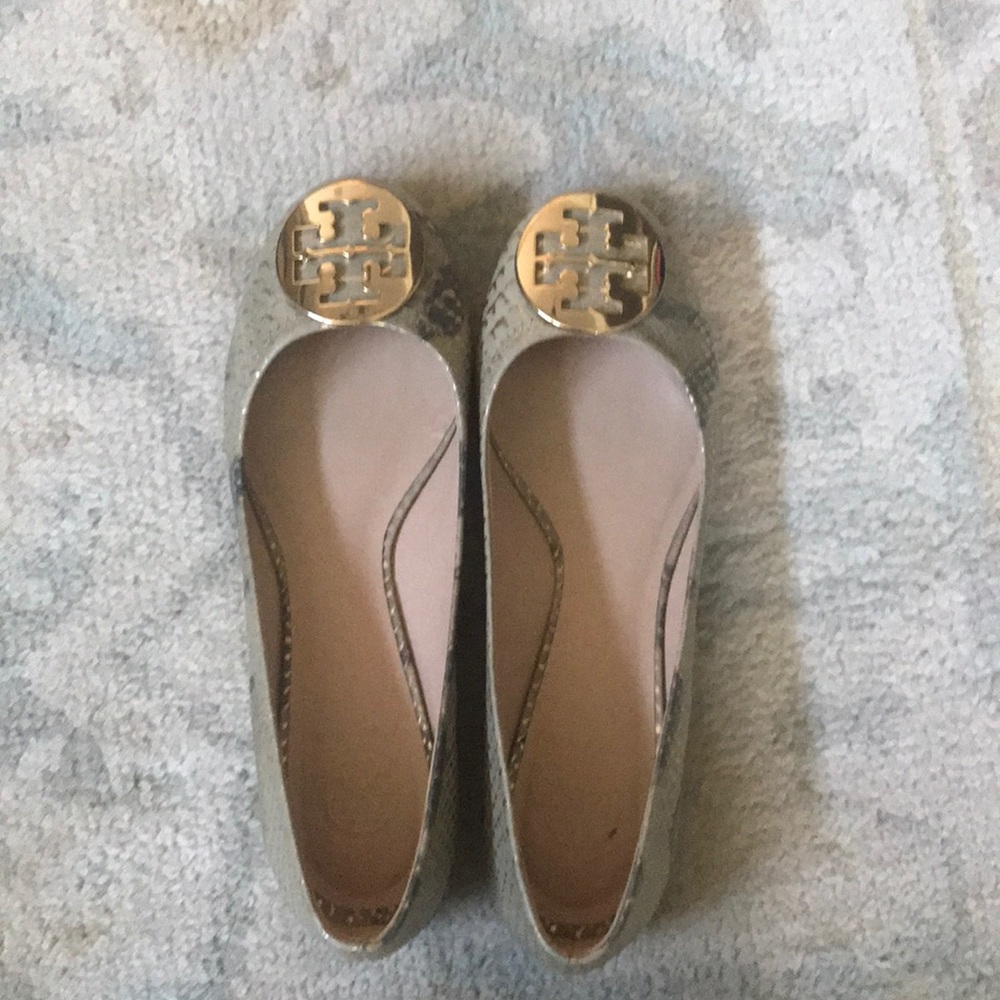 Tory Burch snakeskin flats
