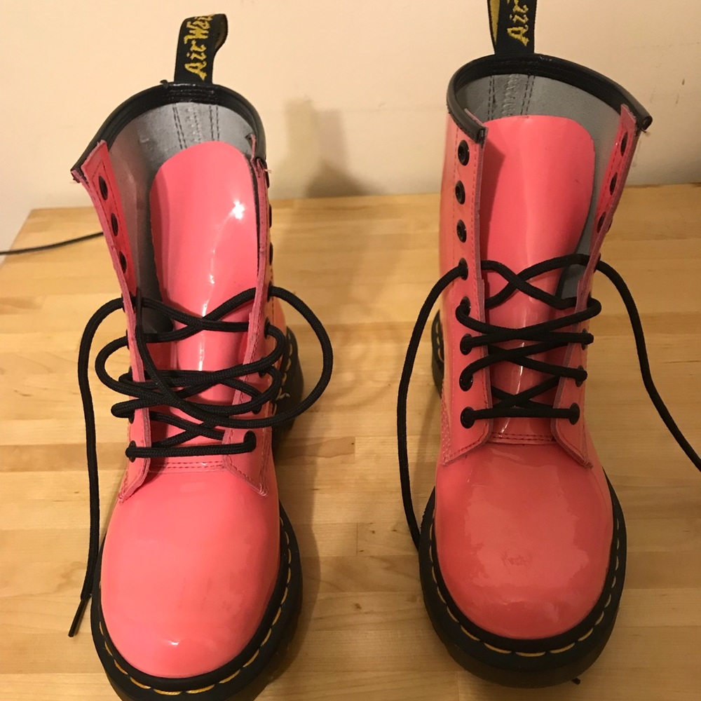 Dr. Martens pink boots